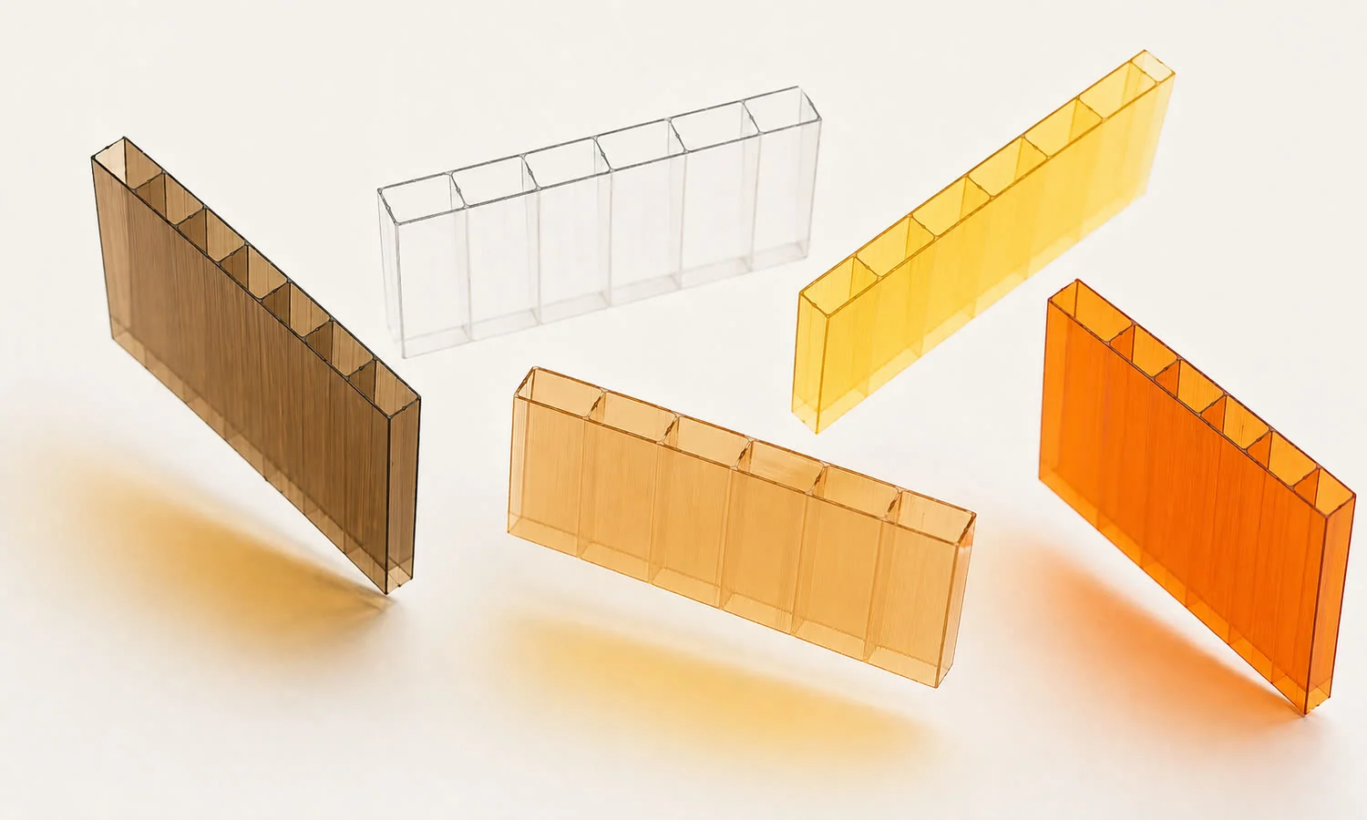 H-wall multiwall polycarbonate structure samples