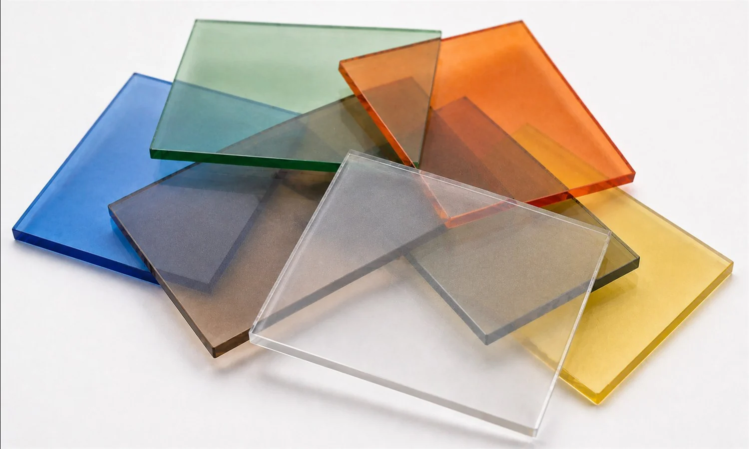Yevro solid polycarbonate sheet color samples